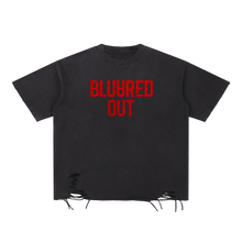Load image into Gallery viewer, Bluured Out Snow Washed Raw-Hem T-Shirt