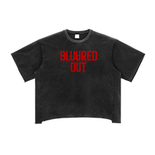 Load image into Gallery viewer, Bluured Out Raw Edge Snow Washed Boxy T-Shirt
